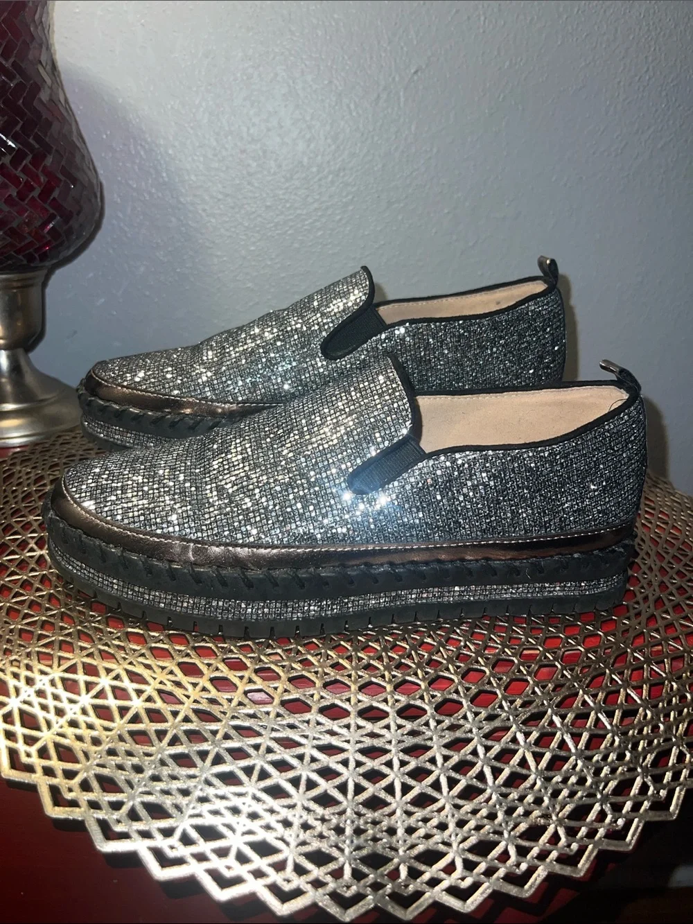 JoliMall silver glitter